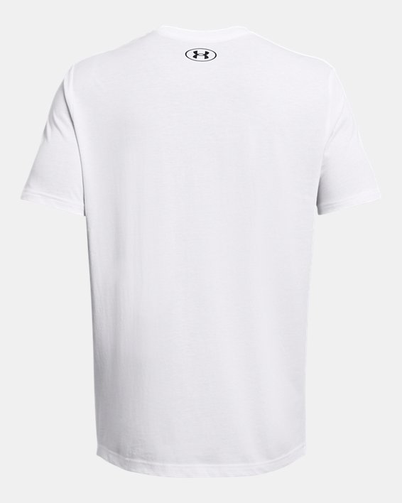 Men's UA Sportstyle Logo Short Sleeve, White, pdpMainDesktop image number 3